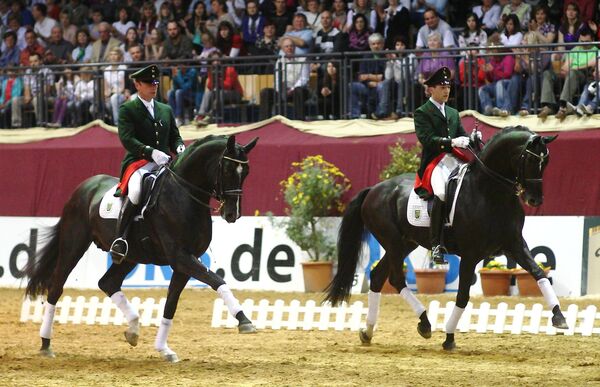 Dream Rubin mit Enrico Schöbel und De Janeiro mit Kay Pawlowska im Schauprogramm Fotos: Dieter Bürger