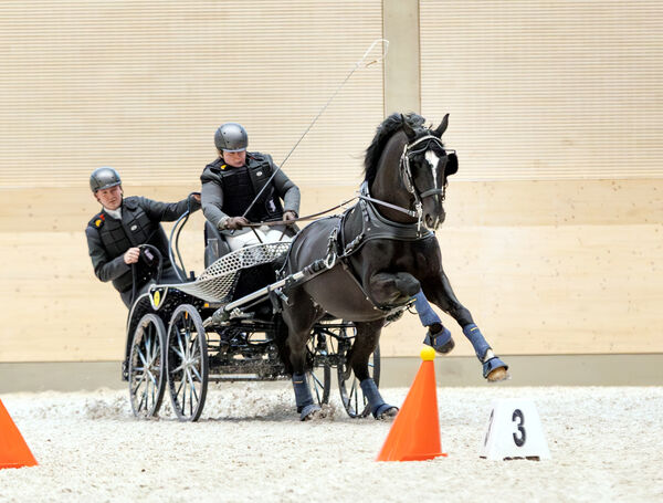 Capitano im Kegelparcours