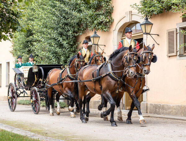 Filmaufnahmen für Schloss Augustusburg